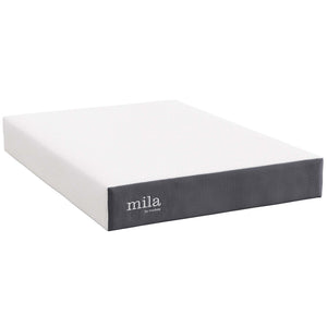 Modway Furniture Mila 10" Memory Foam Mattress - Pressure-Relieving Comfort, Breathable Design & Easy Delivery! MOD-6261-WHI