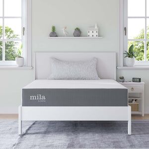 Modway Furniture Mila 10" Memory Foam Mattress - Pressure-Relieving Comfort, Breathable Design & Easy Delivery! MOD-6261-WHI
