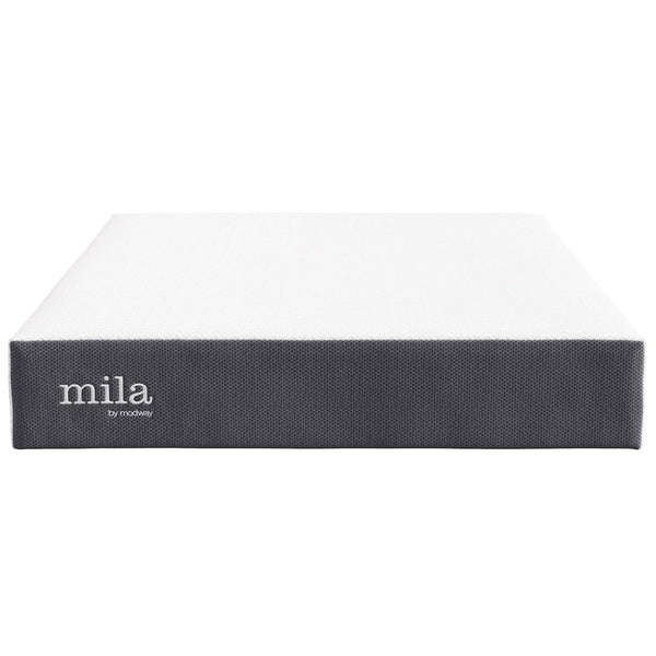 Modway Furniture Mila 10" Memory Foam Mattress - Pressure-Relieving Comfort, Breathable Design & Easy Delivery! MOD-6261-WHI