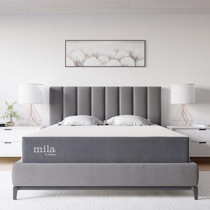 Modway Furniture Mila 10" Queen Mattress - Memory Foam Comfort for Restorative Sleep, Breathable and Supportive Design MOD-6262-WHI