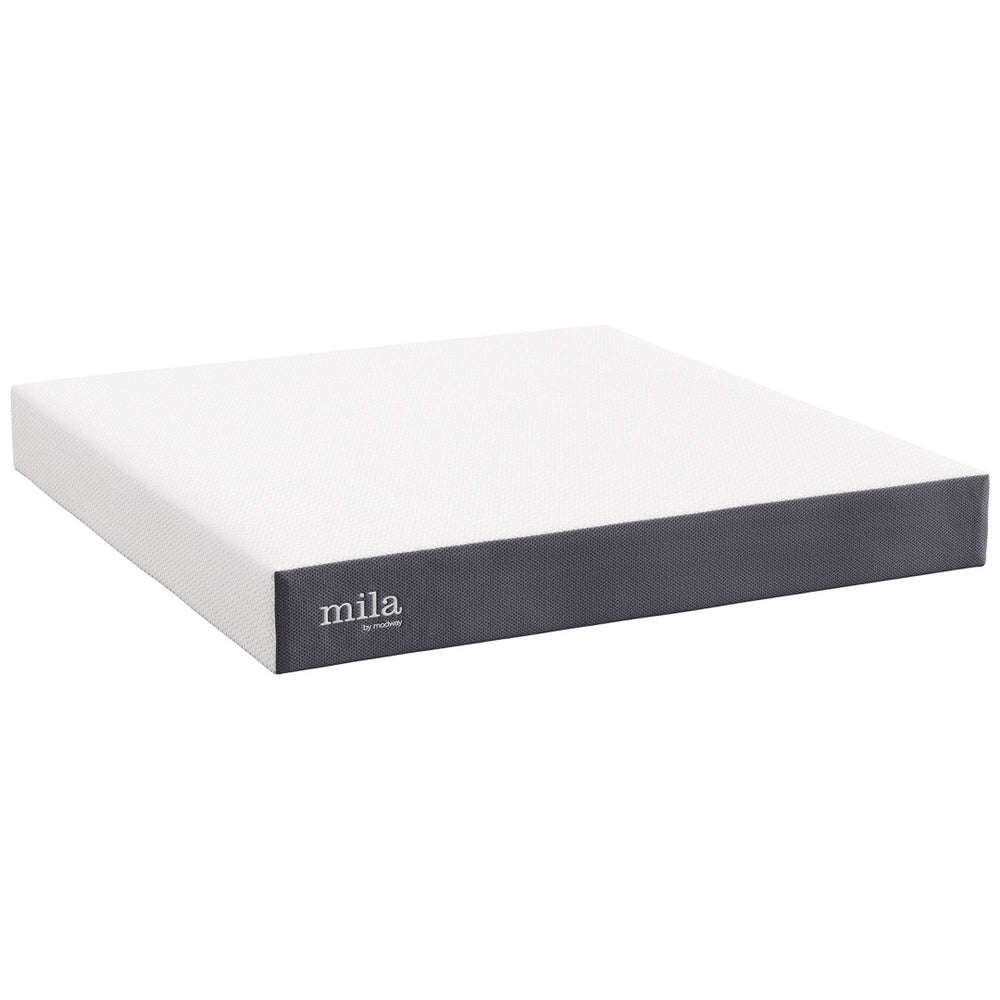 Modway Furniture Mila 10" King Mattress - Comfort-Enhanced Memory Foam with Breathable Cover for Restful Sleep MOD-6263-WHI