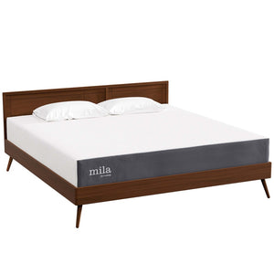 Modway Furniture Mila 10" King Mattress - Comfort-Enhanced Memory Foam with Breathable Cover for Restful Sleep MOD-6263-WHI