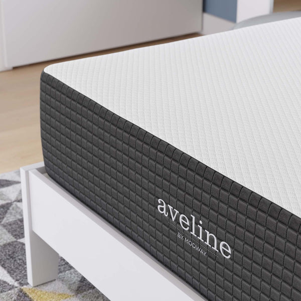 Modway Furniture Aveline 12" Memory Foam Full Mattress - Gel-Infused Cooling Comfort, Pressure Relief, CertiPUR-US® Safe MOD-6599-WHI