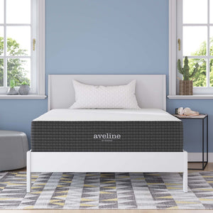 Modway Furniture Aveline 12" Memory Foam Full Mattress - Gel-Infused Cooling Comfort, Pressure Relief, CertiPUR-US® Safe MOD-6599-WHI
