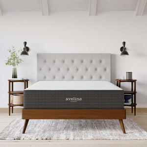Modway Furniture Aveline 12" King Memory Foam Mattress - Gel-Infused Cooling, Pressure Relief & Motion Isolation MOD-6601-WHI