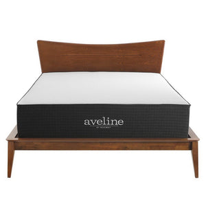 Modway Furniture Aveline 14" Gel-Infused Memory Foam Full Mattress – Cool Comfort, Pressure Relief & Easy Care Cover MOD-6603-WHI