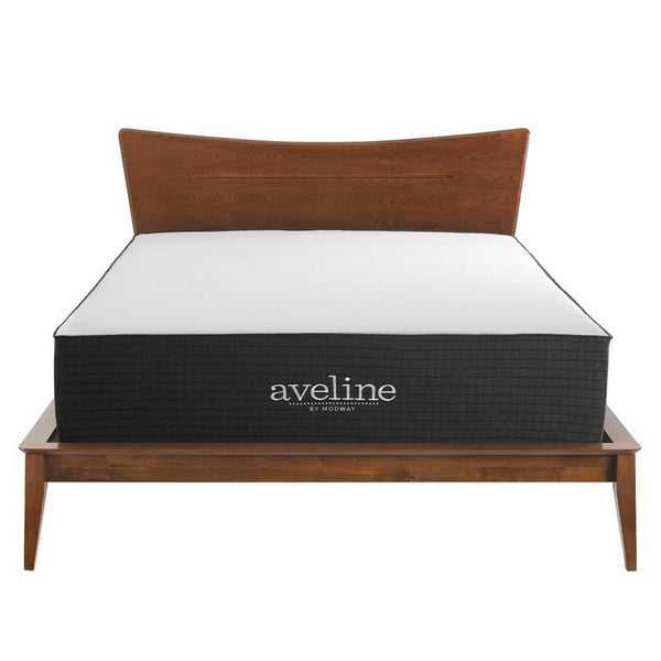 Modway Furniture Aveline 14" Gel-Infused Memory Foam Full Mattress – Cool Comfort, Pressure Relief & Easy Care Cover MOD-6603-WHI