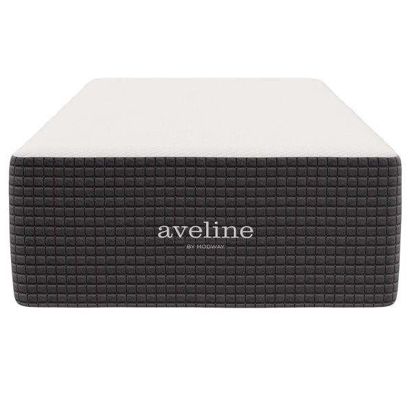 Modway Furniture Aveline 16" Twin Memory Foam Mattress - Cooling Gel, Pressure Relief, Motion Isolation for Better Sleep MOD-6606-WHI