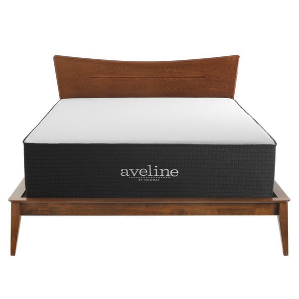 Modway Furniture Aveline 16" Gel-Infused Memory Foam Full Mattress for Superior Comfort & Cool Sleep Experience MOD-6607-WHI