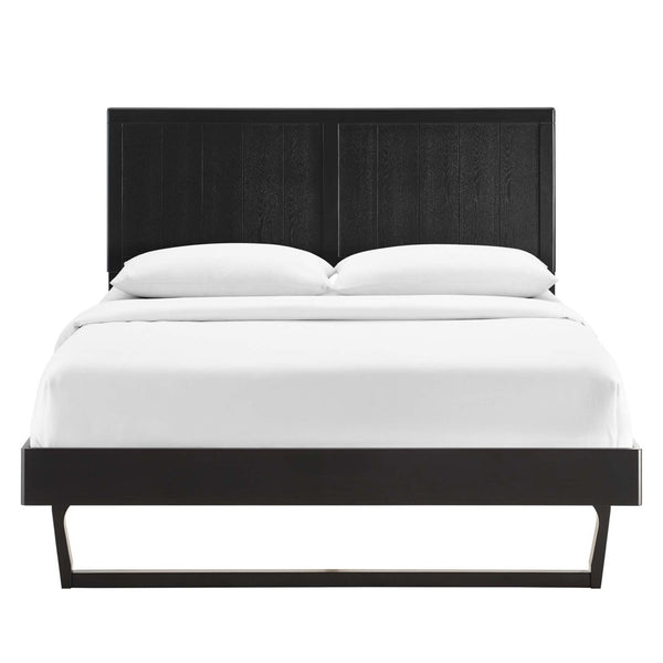 Modway Furniture Alana Full Platform Bed with Mid-Century Modern Design and Sturdy Support for Lasting Comfort Black MOD-6616-BLK