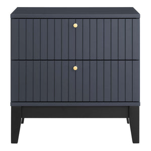 Modway Furniture Dakota Nightstand - Versatile Mid-Century Modern Table with Ample Storage & Clean Lines in Blue MOD-6671-BLU