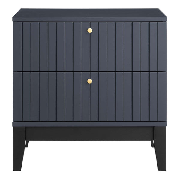 Modway Furniture Dakota Nightstand - Versatile Mid-Century Modern Table with Ample Storage & Clean Lines in Blue MOD-6671-BLU