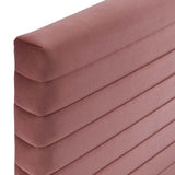 Modway Furniture Tranquil King/California King Headboard Dusty Rose 3.5 x 78.5 x 23