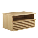 Modway Furniture Render Wall-Mount Nightstand Oak 15.5 x 23.5 x 12.5