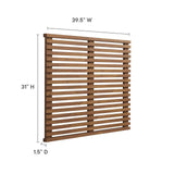 Modway Furniture Render Wall Mount Twin Headboard Walnut 1.5 x 39.5 x 30.5