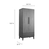 Modway Furniture Render Wardrobe MOD-7072-CHA