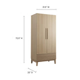 Modway Furniture Render Wardrobe MOD-7072-OAK