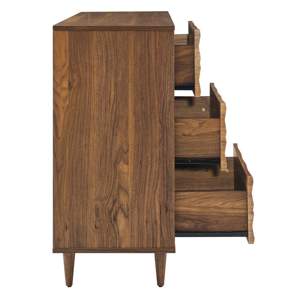 Modway Furniture Vespera 6-Drawer Dresser - Modern Walnut Design, Smooth Glide Storage, Stylish & Durable for Any Space MOD-7083-WAL