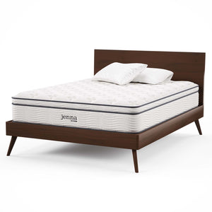 Modway Furniture Jenna 12" Innerspring and Foam California King Mattress - Ultimate Comfort for All Sleepers! MOD-7091-WHI