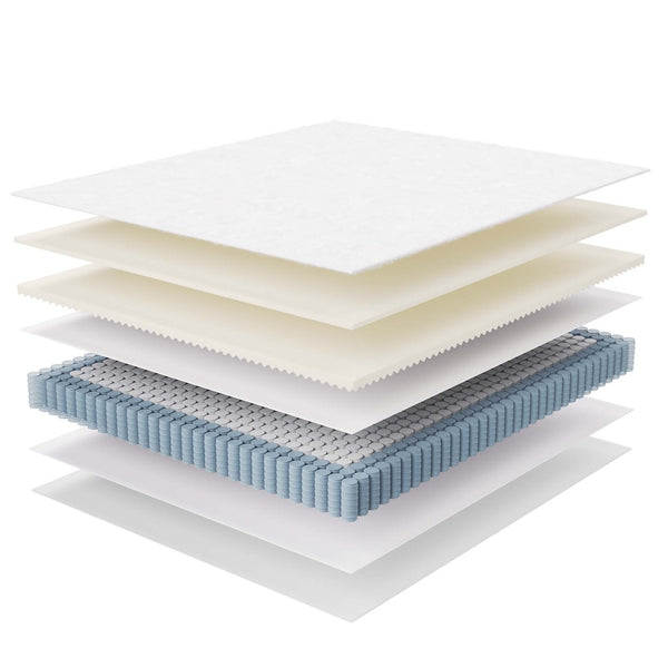 Modway Furniture Jenna 12" Innerspring and Foam California King Mattress - Ultimate Comfort for All Sleepers! MOD-7091-WHI