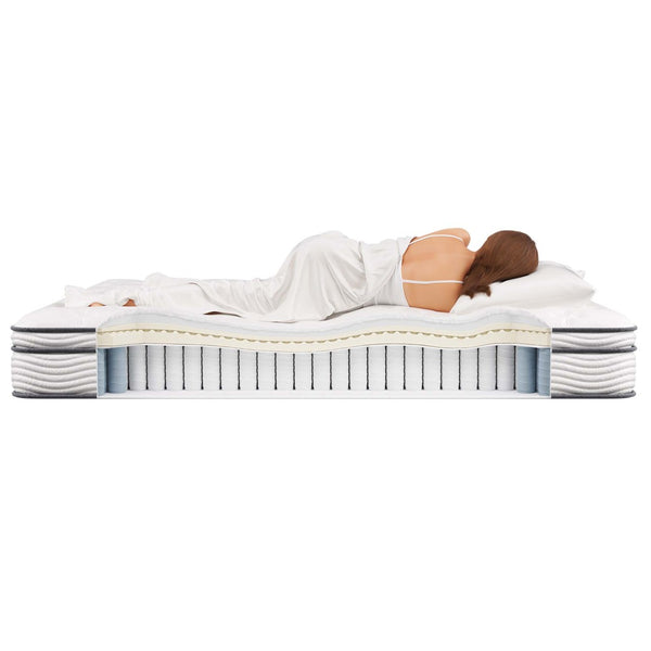 Modway Furniture Jenna 12" Innerspring and Foam California King Mattress - Ultimate Comfort for All Sleepers! MOD-7091-WHI