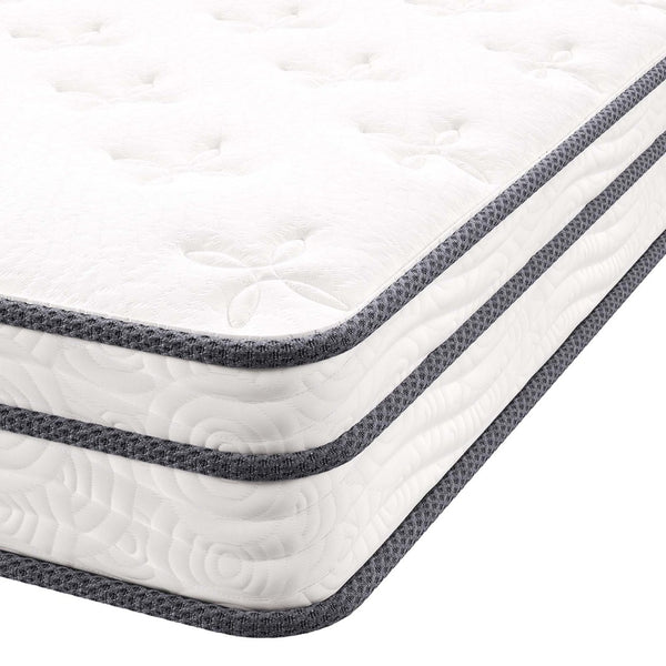 Modway Furniture Jenna 6" Innerspring and Foam Narrow Twin Mattress - Balanced Support, Pressure Relief & Comfort MOD-7092-WHI