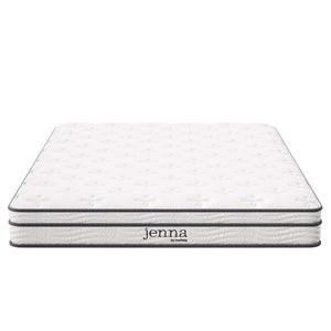 Modway Furniture Jenna 6" Innerspring & Foam Full Mattress - Perfect for All Sleepers, Easy Setup for Any Space! MOD-7094-WHI