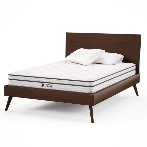 Modway Furniture Jenna 6" Innerspring & Foam Full Mattress - Perfect for All Sleepers, Easy Setup for Any Space! MOD-7094-WHI