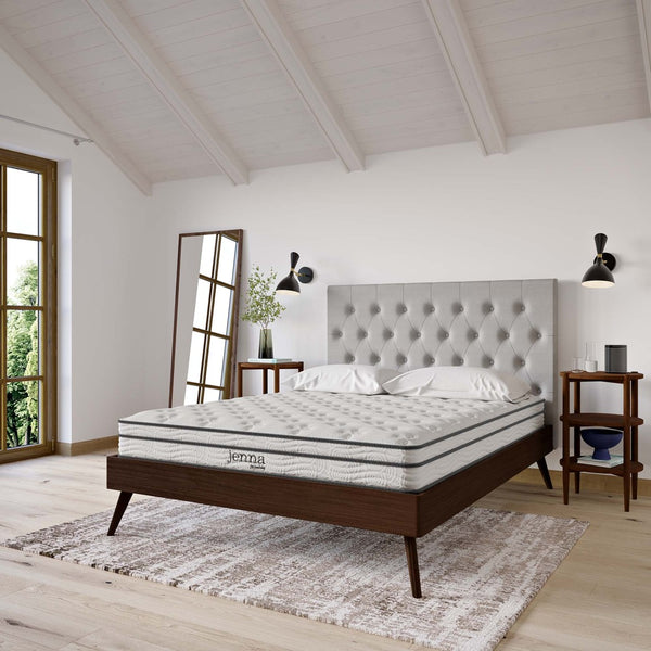 Modway Furniture Jenna 6" Innerspring and Foam Queen Mattress - Balanced Comfort, Pressure Relief & Easy Setup! MOD-7095-WHI
