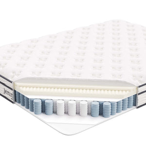 Modway Furniture Jenna 6" Innerspring and Foam Queen Mattress - Balanced Comfort, Pressure Relief & Easy Setup! MOD-7095-WHI