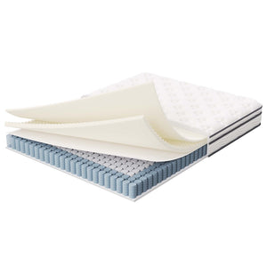 Modway Furniture Jenna 6" Innerspring and Foam Queen Mattress - Balanced Comfort, Pressure Relief & Easy Setup! MOD-7095-WHI