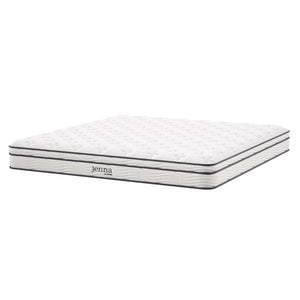 Modway Furniture Jenna King Mattress - 6" Innerspring & Foam for Ultimate Comfort, Support & Breathable Sleep Quality MOD-7096-WHI