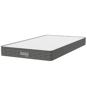 Modway Furniture Kate 6" Narrow Twin Mattress - Comfortable Spring & Foam Design for Kids, Guests, or Small Spaces MOD-7097-WHI