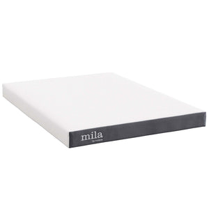 Modway Furniture Mila 5" Memory Foam Full Mattress - Pressure-Relieving Comfort, Breathable Cover, 10-Year Warranty MOD-7100-WHI