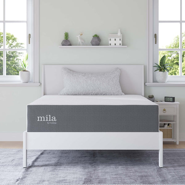 Modway Furniture Mila 12" Memory Foam Full Mattress - Breathable, CertiPUR-US Certified for Comfort & Support, 10-Year Warranty MOD-7103-WHI