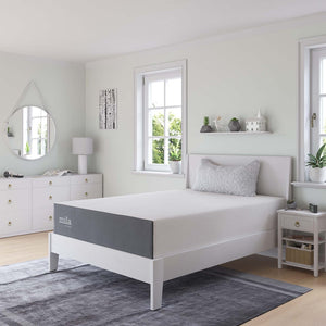 Modway Furniture Mila 12" Memory Foam Full Mattress - Breathable, CertiPUR-US Certified for Comfort & Support, 10-Year Warranty MOD-7103-WHI