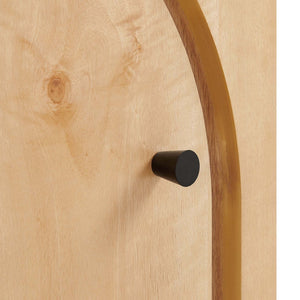 Modway Furniture Appia Arched Door Nightstand - Mid-Century Mango Wood with Storage for Bedroom or Living Room Use Oak MOD-7109-OAK