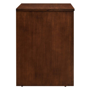 Modway Furniture Appia Arched Door Nightstand - Mid-Century Mango Wood with Storage for Bedroom or Living Room Use Walnut MOD-7109-WAL