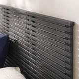 Modway Furniture Render Wall Mount Queen Headboard Charcoal 1.5 x 69 x 30.5