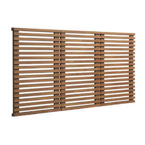 Modway Furniture Render Wall Mount Queen Headboard - Mid-Century Design with Slatted Paneling in Walnut Finish MOD-7110-WAL