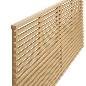 Modway Furniture Render Wall-Mount King Headboard - Mid-Century Design, Durable Construction, Space-Saving Elegance Oak MOD-7111-OAK