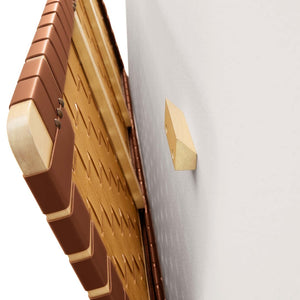 Modway Furniture Sparta Weave Wall-Mount Vegan Leather Twin Headboard by Modway – Stylish, Space-Saving Design for Modern Rooms Natural Brown MOD-7120-NAT-BRN