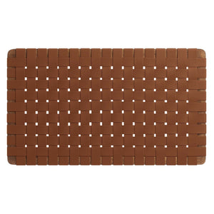 Modway Furniture Sparta Weave Wall-Mount Vegan Leather Twin Headboard by Modway – Stylish, Space-Saving Design for Modern Rooms Walnut Brown MOD-7120-WAL-BRN