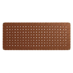 Modway Furniture Sparta Weave Vegan Leather Full Headboard - Stylish Wall-Mount Design for Modern Bedrooms and Spaces Walnut Brown MOD-7122-WAL-BRN