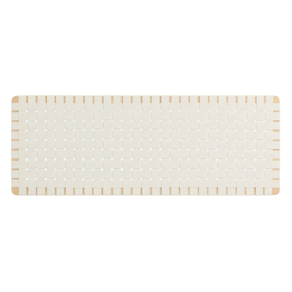 Modway Furniture Sparta Weave Wall-Mount Vegan Leather Queen Headboard - Modern Elegance for Any Bedroom Decor Natural Beige MOD-7124-NAT-BEI