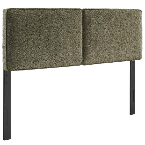 Modway Furniture Lindee Boucle Fabric Queen Headboard by Modway - Modern Elegance and Comfort for Your Bedroom Retreat Sage MOD-7149-SGE