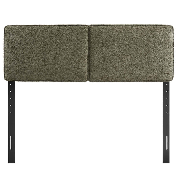 Modway Furniture Lindee Boucle Fabric Queen Headboard by Modway - Modern Elegance and Comfort for Your Bedroom Retreat Sage MOD-7149-SGE