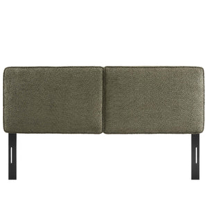 Modway Furniture Lindee Boucle Fabric Queen Headboard by Modway - Modern Elegance and Comfort for Your Bedroom Retreat Sage MOD-7149-SGE