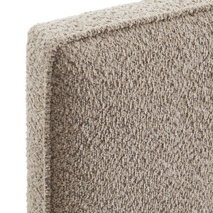 Modway Furniture Lindee Boucle Fabric King Headboard - Stylish Modern Design, Plush Comfort, and Durable Support Oatmeal MOD-7151-OAT
