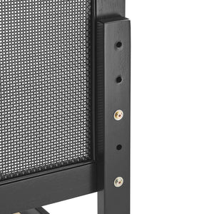 Modway Furniture Sirocco Twin Platform Bed - Stylish Rattan and Wood Design with Adjustable Headboard for Comfort Black MOD-7152-BLK